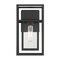 Designers Fountain Burton 12 in 1Light Black Outdoor Wall Lantern with Clear Glass Shade D277M-6EW-BK - alternate 1